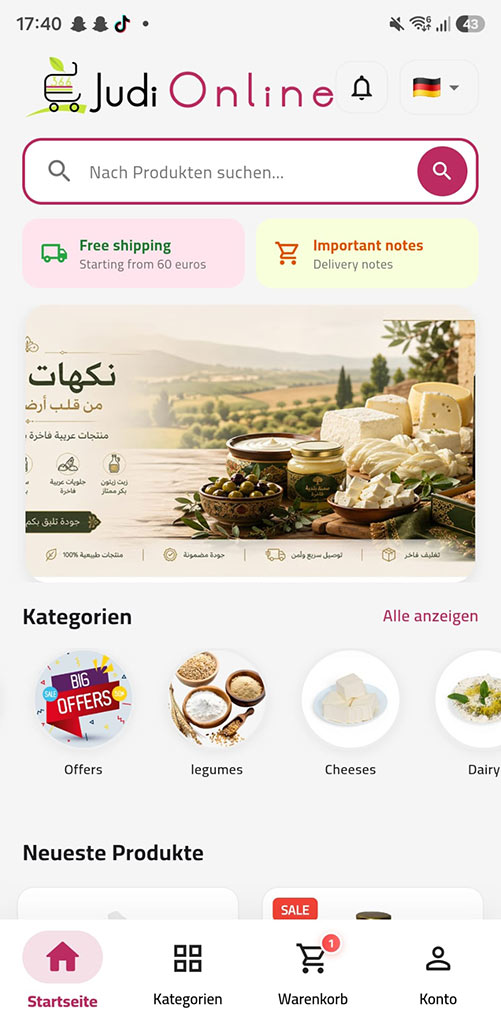 Laden Sie die App herunter